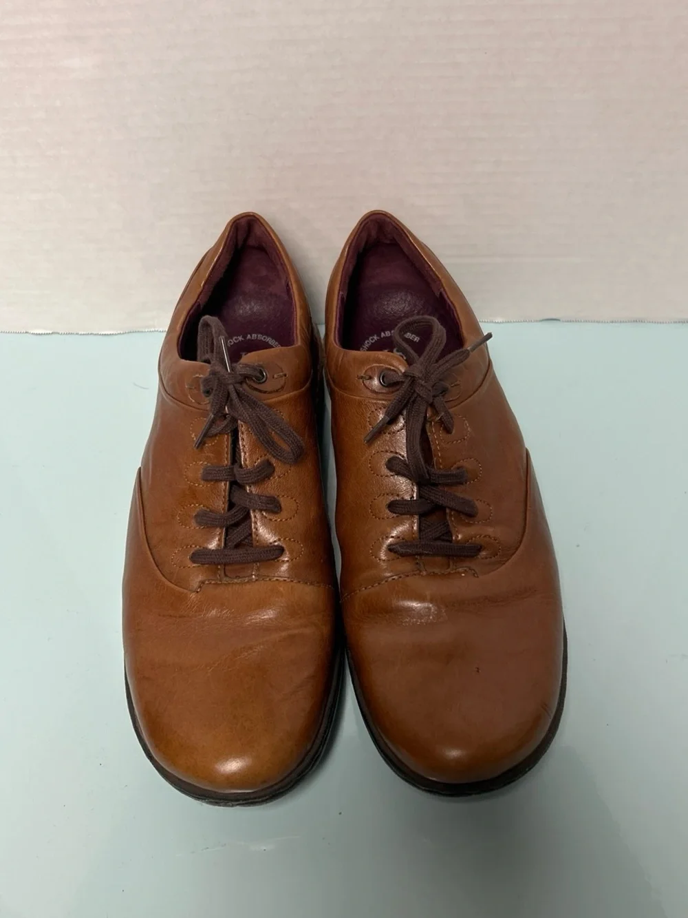 Josef Seibel Men's Tan Leather Lace-Up Oxfords